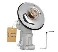 EFUTURETIME Renvoi d'Angle 9 Dents 28 mm, Universelle Accessoires de Tête de Débroussailleuse, Tête d'Engrenage pour Débroussailleuse