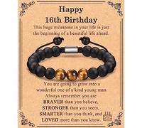 EFVISD 12e, 13e, 14e, 15e, 16e, 17e, 18e, 21e, 30e, 40e, 50e, 60e, 70e, 80e, 90e, 100e anniversaire - Bracelet d'anniversaire pour homme - Bracelet d'anniversaire pour garçons, hommes, papa, fils