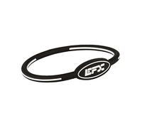 EFX Bracelet Silicone Ovale, Noir/Blanc, 20,3 cm