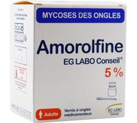 EG Conseil Amorolfine 5% Vernis À Ongles Médicamenteux Mycose Des Ongles 2,5ml