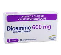 EG Conseil Diosmine 600mg Comprimés Pelliculés 30