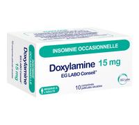 EG Conseil Doxylamine 15mg Insomnie Occasionnelle 10 Comprimés