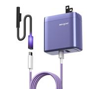 EG evgoer Microsoft Chargeur Surface Pro 65 W pour 12/11/10/9/8/7/6/5/4/3/X, compatible avec Microsoft Book/ordinateur portable/tablette et tous les appareils USB-C (bleu)