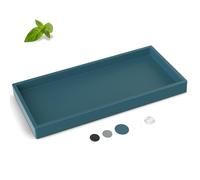 EG-SIPRO Plateau de comptoir de Salle de Bain, Plateau en Silicone épais de Haute qualité, Distributeur de Savon rectangulaire incassable Durable pour comptoir