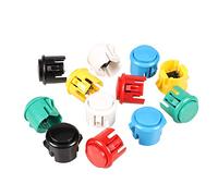 EG STARTS 12x OEM 30mm Bouton Poussoir Copie Sanwa Obsf-30 Obsc-30 Obsn-30 - Chaque Couleur 2 pcs DIY Arcade Fighting Jeux