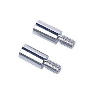 EG STARTS 2x Chrome Arcade BRICOLAGE arbre Extender joystick Extension Rod Extender arbres pour Sanwa barre de commande & Zippyy barre de commande & Jamma Extension & Extender Contrôle
