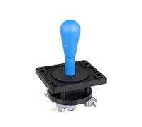 EG STARTS American Style Arcade Competition Joystick chauve-souris 2 broches commutable à 8 voies Poignée elliptique Pince de précision à 8 voies 4,8 mm Bleu