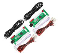 EG STARTS Arcade 2 Players Zero Delay Encodeur USB vers manette de jeux PC Boutons pour PC, MAME, Raspberry Pi, Arcade1Up - 3 sorties d'alimentation rouges (5 broches + style Sanwa)