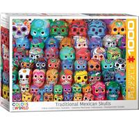 (EG60005316) - Eurographics Puzzle 1000 Pc - Traditional Mexican Skulls