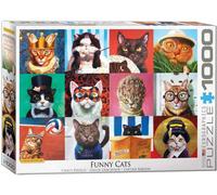 (EG60005522) - Eurographics Puzzle 1000 Pc - Cat Portraits by L Heffern