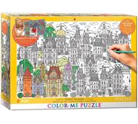 (EG60330882) - Eurographics Puzzle 300 Pc - Colour-Me - Town Houses