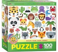 (EG61005395) - Eurographics Puzzle 100 Pc - Emojipuzzle, Wild Animals