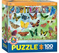 (EG61005485) - Eurographics Puzzle 100 Pc - Garden Butterflies