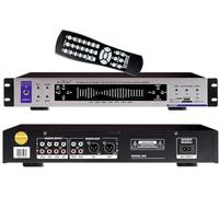 Égaliseur Audio Graphique Numérique À 32 Segments | 12 Modes De Musique Rythmique, Processeur Audio Professionnel À Réduction De Bruit Intelligente(Silver)