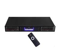 Égaliseur Audio HiFi 20 Bandes, Processeur Audio Numérique À Spectre Dynamique, Réduction Intelligente du Bruit for Les Studios D'enregistrement(Black)