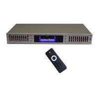 Égaliseur audio Hifi, effets graphiques numériques avec affichage du spectre LED, Bluetooth/USB intégré, télécommande pour studio d'enregistrement