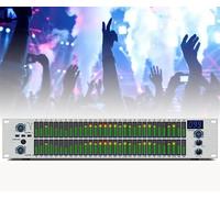 Égaliseur audio professionnel 31 bandes,égaliseur graphique stéréo avec écran LED, 10 effets prédéfinis,réduction automatique du bruit,réglage indépendant des basses/moyens/aigus