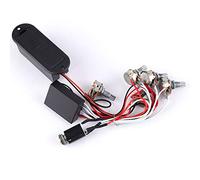 Égaliseur de Basse à 3 Bandes, Faisceau de Circuits de Préampli Actif avec Potentiomètres B50OK, MN500K, A10K et A20K pour Basse