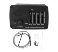 Égaliseur de guitare acoustique 4 bandes, préamplis piézo, accordeur chromatique, amplificateur de son professionnel pour musiciens, interprètes, plastique, léger et portable