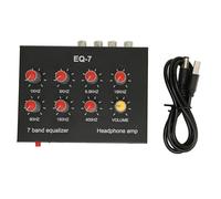 Egaliseur de Son à 7 Bandes, réglage des Basses, égaliseur numérique à Deux canaux, égaliseur Graphique Audio pour Voiture avec Interface 3.5MM, 60-400Hz, 1-15KHz.