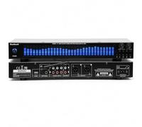 Égaliseur Graphique 31 Bandes Avec Affichage Spectral, Bluetooth 6.0, Lecture Usb, 5 Préréglages Eq, 12 Modes D’affichage, Entrées Rca Optique Coaxiale, Sorties Rca Xlr, Format Rack 1u Blue