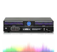 Égaliseur graphique audio stéréo numérique professionnel avec réduction du bruit, 10 effets prédéfinis, analyseur de spectre musical LED pour voiture, fête, chambre, maison