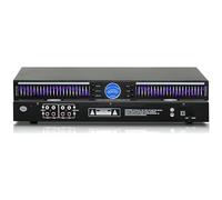 Égaliseur graphique avec analyseur de spectre musical LED, 10 effets prédéfinis, réduction automatique du bruit, processeur audio double canal pour la maison et le studio