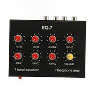 Égaliseur Graphique de Voiture à 7 Bandes, Interface D'entrée de 3,5 Mm Prenant en Charge la Prise à 4 Pôles, Son Double Canal D'amplification 5 Fois Égaliseur de Son à 7 Bandes