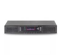 Égaliseur Graphique Double 10 Bandes, Égaliseur Stéréo Bluetooth, Réglage Des Fréquences Hautes/moyennes/basses, Avec Affichage Spectre Musical LED, Montage En Rack 1U, For La Maison(Black)