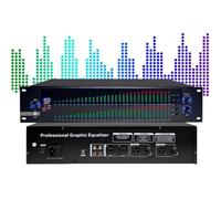 ÉGaliseur Graphique NuméRique, éGaliseur Graphique StéRéO NuméRique | ÉCran LED, Traitement DSP, RéDuction Du Bruit, 10 Effets PréEnregistréS, Pour La Sonorisation De Concerts Et De ScèNes(B)