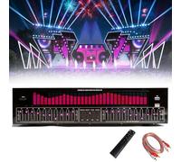 Égaliseur graphique stéréo numérique 31 bandes avec télécommande, câble audio, 12 rythmes et réduction automatique du bruit pour studio d'enregistrement