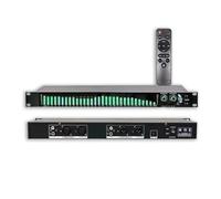 égaliseur Numérique 31 Bandes égaliseur Audio Graphique Stéréo avec 21 Effets Préréglés Réglage des Graves Médiums Aigus Réduction Automatique du Bruit Montage en Rack 1u pour Studio D’Enregistrement