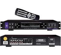 Égaliseur Numérique 32 Bandes, Égaliseurs Numériques Graphiques Stéréo, Affichage Spectre Musique LED, Avec Bluetooth, Contrôle Volume, Télécommande, 12 Rythmes, Pour Studio Enregistrement(B)