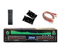 Égaliseur numérique avec 31 bandes, égaliseur graphique stéréo, analyseur de spectre musical LED, 12 modes de rythme, décodeur audio numérique, réduction du bruit pour home cinéma et studio
