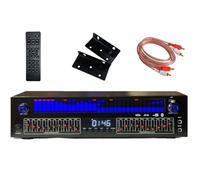 Égaliseur numérique avec 31 bandes, égaliseur graphique stéréo, analyseur de spectre musical LED, 12 modes de rythme, décodeur audio numérique, réduction du bruit pour home cinéma et studio