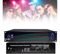 Égaliseur numérique, mixeur audio stéréo, égaliseur graphique, contrôleur d'effets équilibré 31 bandes, processeur de mixage numérique DJ, éliminateur de larsen DSP, égaliseur graphique (EQ-888S)