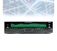 Égaliseur numérique stéréo 31 bandes avec affichage du spectre dynamique, réduction du bruit et 12 modes de rythme, télécommande dédiée pour scène et studio d'enregistrement