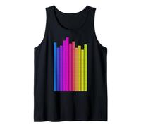 Égaliseur Rainbow Music Lover Sound Engineer Audio Pattern Débardeur