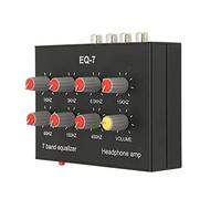 Égaliseur Sonore à 7 Bandes, Réglage des Basses élevées, égaliseur Numérique à Double Canal, Compatible avec Les écouteurs, Interface 3,5mm, Alliage D'aluminium, pour Systèmede