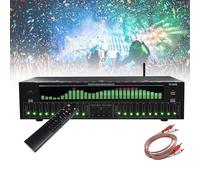 Égaliseurs stéréo audio, égaliseur graphique 31 bandes, analyseur de spectre musical, connectivité Bluetooth, 12 modèles de rythme avec réduction du bruit for concert, studio d'enregistrement