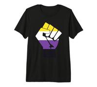 Égalité des Drapeaux Non binaires T-Shirt Haut de Gamme