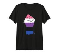 Égalité du Drapeau Genderfluid T-Shirt Haut de Gamme