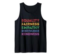 Égalité Équité Empathie Bienveillance Gentillesse Débardeur