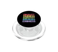 Égalité Équité Empathie Bienveillance Gentillesse PopSockets PopGrip pour MagSafe