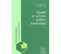 Egalité et services publics territoriaux Collectif (Auteur)