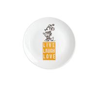 Egan Assiette de Dessert Minnie Live Laugh Love Orange, Multicolore, Taille S