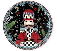 Egan Assiette de Noël Panettone Casse-Noisettes Diamètre de 31 cm.