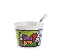 Egan Coupe crème glacée Britto coeur avec cuillère à café