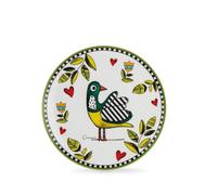 EGAN Ensemble de assiettes collection Cocoricò.Objet fabriqué en porcelaine de couleur verte. Dimensions : 19 cm. La référence est 228008.