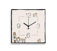 Egan Horloge en céramique émaillée, Ivoire, Petite Taille
